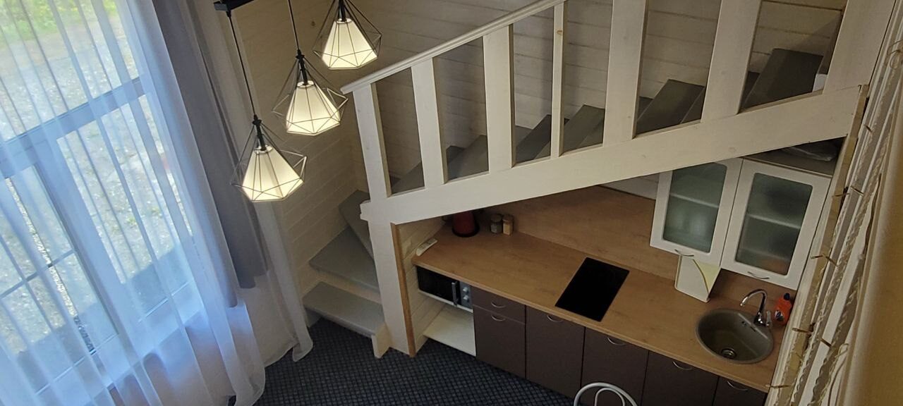 House 3 — Living room from above